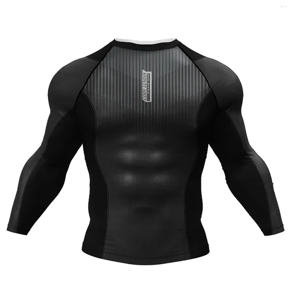 Camisetas masculinas Cody Lundin Sublimação Offical Sublimação MMA Rashguard Camiseta apertada com mangas de tatuagem jiu jitsu use manga longa para