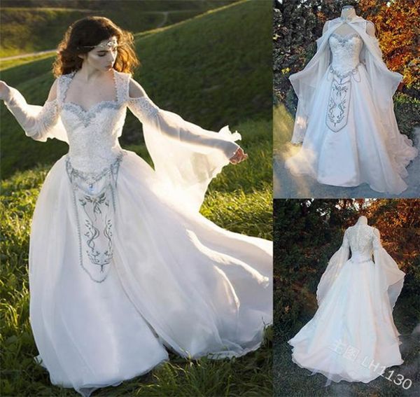 Acessórios de traje medieval feminino gótico floresta elf rainha conto de fadas vestido nupcial anjo festa cosplay anime xale s5xl5346525