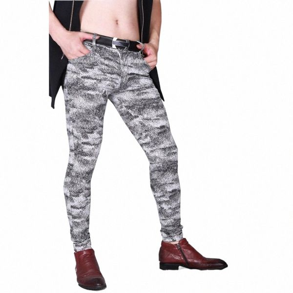 mens primavera verão fino elástico camo collants penicl calças fitn legging camoue calças pantal homme spodnie streetwear g4cJ #