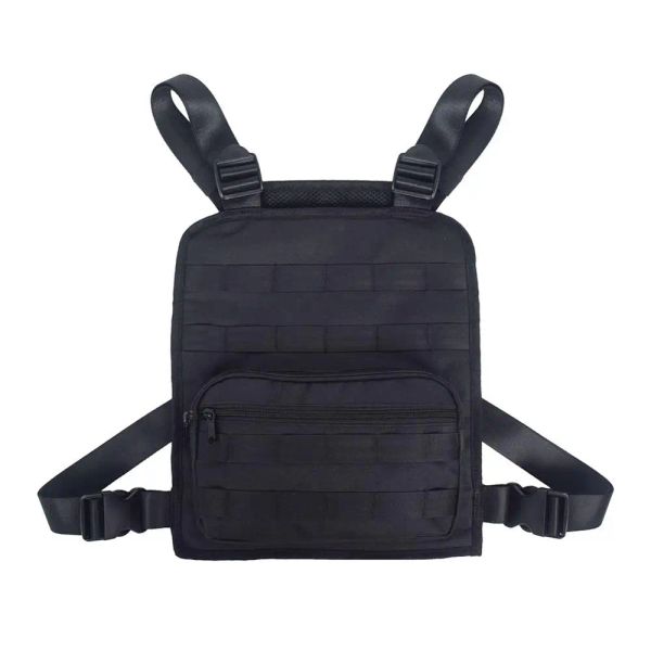 Bolsas de bolsas homens saco de colete tático Hip Hop Sacos táticos militares Mochila ajustável Molle Tool Bolsa Molle Bolsa Bolsa de ombro