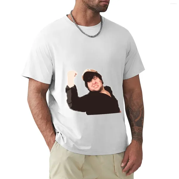 Herren Polos Jontron Victory Pose Cutout Filter T-Shirt Ästhetische Kleidung Funnys Schnelltrocknendes Customs Herren T-Shirt