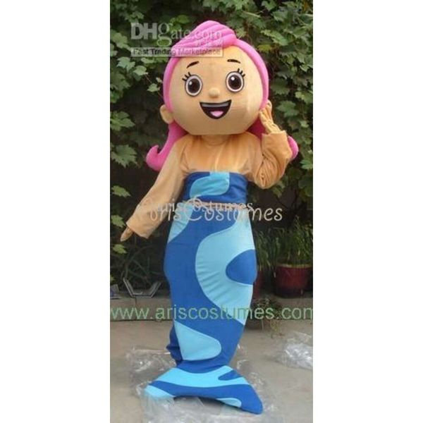 Costumi della mascotte Costume della mascotte del vestito operato dalla peluche del fumetto della mascotte del pesce della ragazza di Natale di Halloween