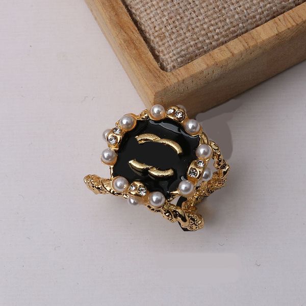 20 estilos retrô designer para mulheres moda dupla letra anéis estilo elegante simples anel festa de casamento presente joias