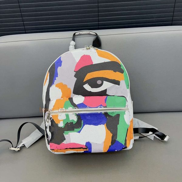 Bolsas de luxo Mensagens de mochila Discovery Exército Carta verde de grande capacidade Saco de bolsas escolares ao ar livre Marca casual homem homem computes