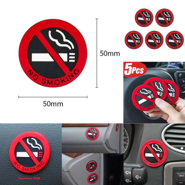 Yeni 1/5 adet çıkartma taksi içi işaretleme uyarısı Sigara Çıkartma Araba Sticker Dekorasyonu