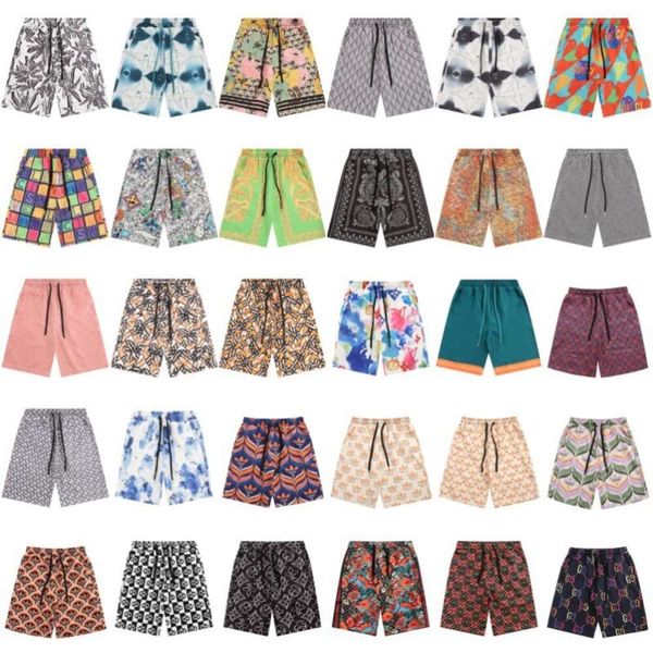 Sommermode, europäische und amerikanische Modemarken, alter Wohnstil, Familienstil, lässige Unisex-Strandshorts mit Blumenmuster für Männer und Frauen