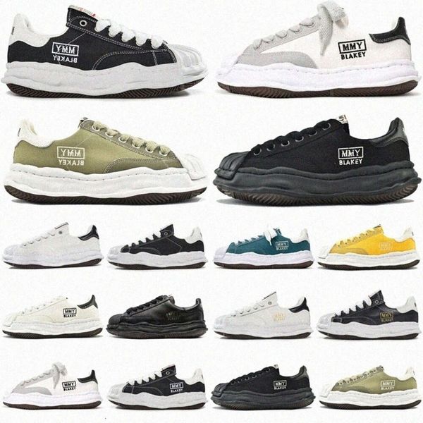 Scarpe firmate scarpe casual Yasuhiro Maison scarpe da trekking Scarpe di tela Puntale MMY MiharaYasuhiro Blakey Nero Bianco Uomo donna Taglio basso per Shell Skate pelle fla size35-45