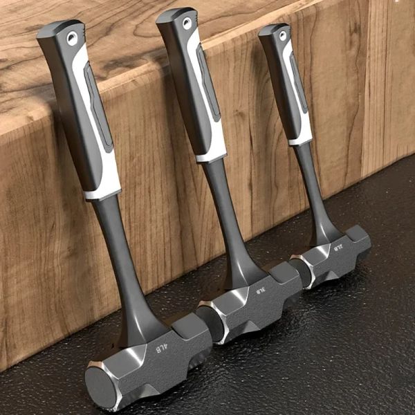 Hammer 2LB4LB Vorschlaghammer, robust, einteilig, geschmiedeter Stahl, Ziegelbohren, Risshämmer, Handwerkzeuge für Bauingenieure
