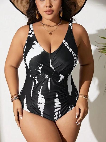 Damenbadebekleidung Plus Size Badeanzug Frau Einteiliger Bikini Push Up 2024 Hohe Taille Frauen Badeanzug Strand Schwimmen Monokini