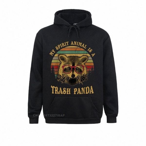 Meu espírito animal é um panda tr engraçado raco presente camisa hip hop hoodies engraçado moletom masculino estilo simples roupas do dia do trabalho o31s #