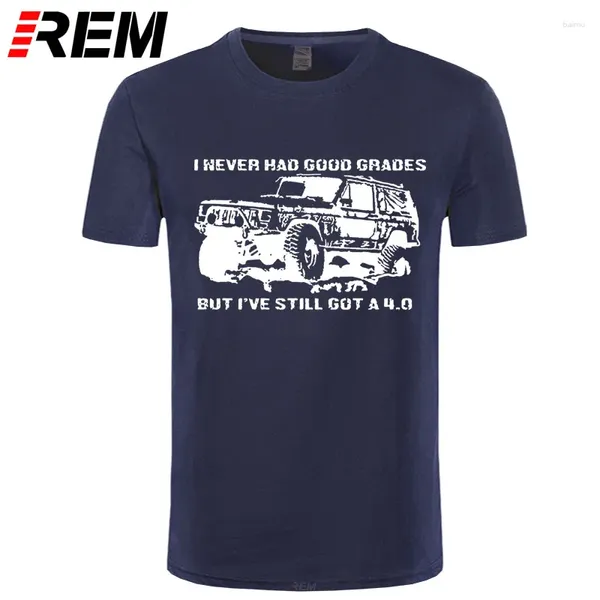 Magliette da uomo REM Non ho mai avuto buoni voti ma ho ancora una camicia con stampa per auto 4.0 T-shirt estiva in cotone da uomo Streetwear Tops Cool Tees