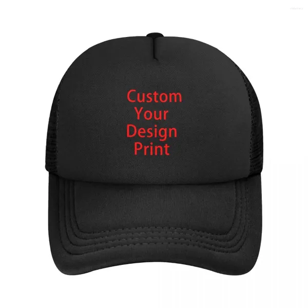 Ballkappen Punk Custom Your Design Print Baseball Cap für Männer Frauen Verstellbare Po Trucker Hat Sports