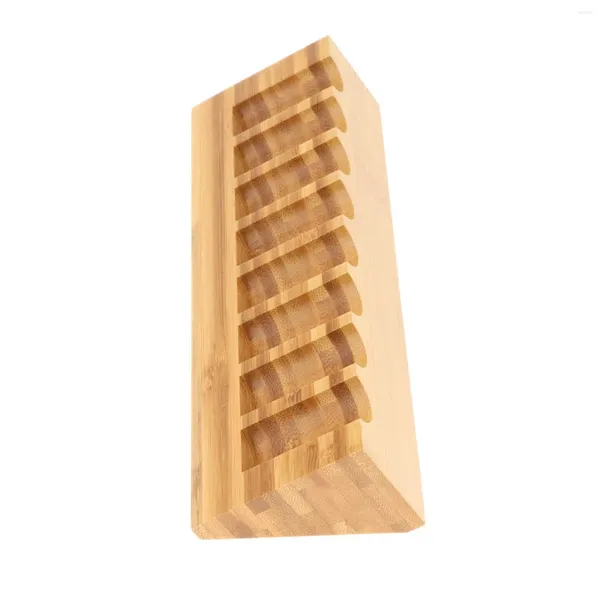 Bottiglie portaoggetti Chic Bamboo Makeup Scaffale Oli essenziali Organizer Home Store Ornamenti