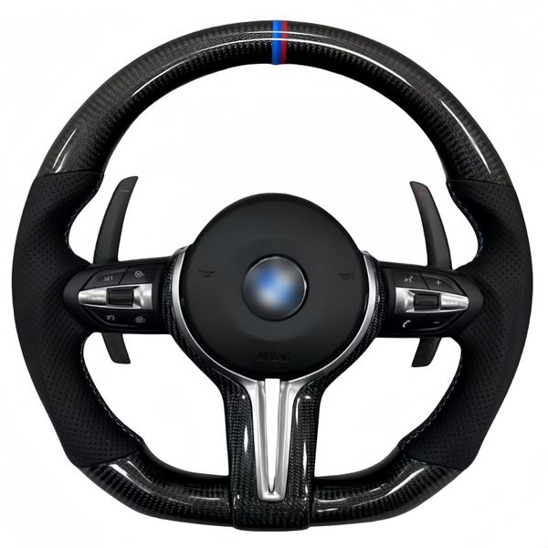 Adequado para todas as rodas de direção antigas da BMW a serem atualizadas para novas rodas de direção de fibra de carbono + remos longos