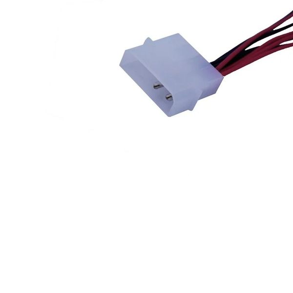 2024 4-контактный к 3-контактному ПК Компьютерный разъем вентилятора процессора Охлаждающий резистор с уменьшением шума Удлинительный кабель Линейный шнур замедления для ПК