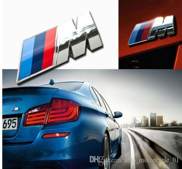 Car styling ABS Car M Power Performance Badge Parafango Emblema Adesivo 3D M per BMW EEA2583450889