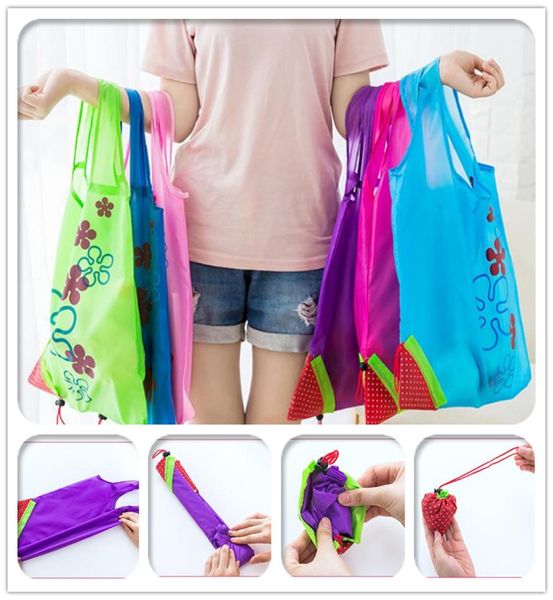 11 Color Home Storage Bag Großgröße wiederverwendbarer Lebensmittelbeutel Einkaufstasche tragbare Klappeinkaufstaschen Praktischer Beutel CCB31597349499