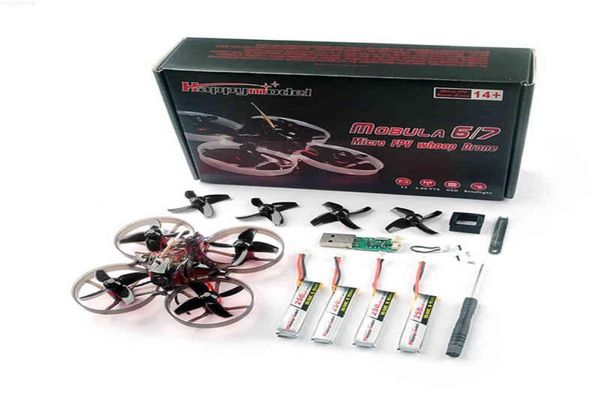 Happymodel mobula 7 75mm crazybee F3 Pro OSD 2S bwhoop UAV corrida e visão em primeira pessoa quadcopter atualização BB2 CES 700TVL BNF com1510779