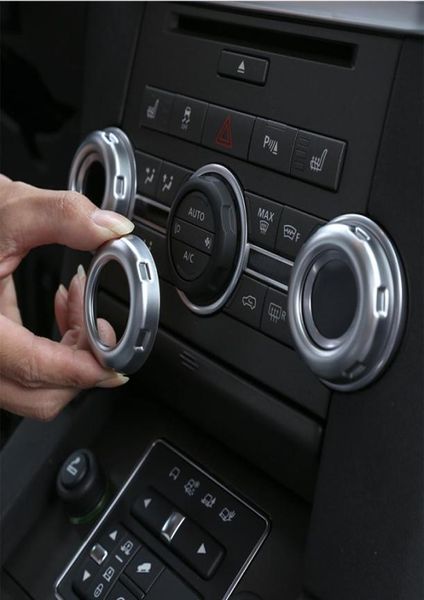 5 peças para Discovery 4 LR4 Range Rover Sport Chrome volume e botões de ar condicionado guarnição acessório do carro e peças 7409903