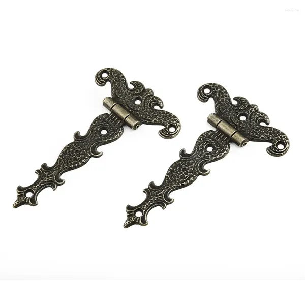 Contenitori per cucina Parti di marca Cerniere Parte 11.30x6.90x0.50cm Accessorio in lega di zinco Scatola antica Bronzo BuElementi decorativi