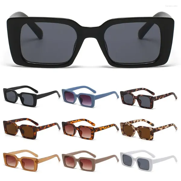 Sonnenbrille UV400 Strand/Reise Farbverlauf Quadrat Rechteck Leopard Sonnenbrillenschirme