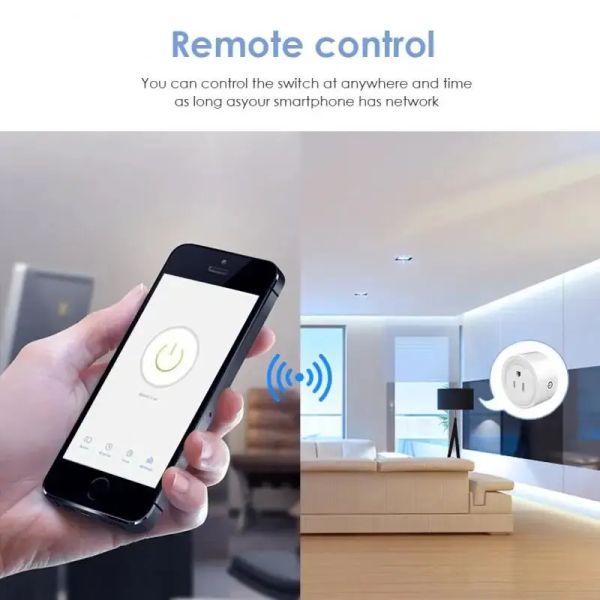 Tuya Smart Wi-Fi Plug США Великобритания JP Стандартная беспроводная розетка с дистанционным управлением Умная бытовая техника работает с Alexa Google Home LXL21