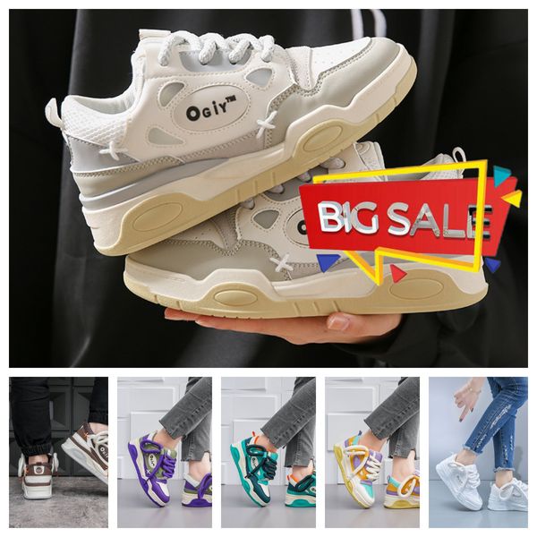 2024 Designer Shoe Lace Up Fashion Platform Sneakers Uomo Nero Bianco azzurro Scarpe casual da donna per uomo GAI Taglia 35-45 Scarpe eleganti UNISEX Spedizione gratuita