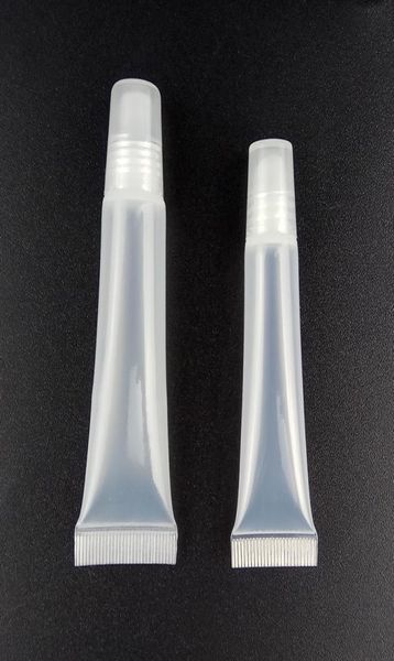 5ml 10ml tubos vazios de brilho labial recarregáveis tubos cosméticos vazios recipientes de brilho labial limpar maquiagem cosmética tool1701768