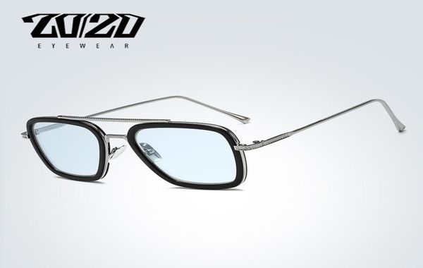 2020 Tasarım Polarize Vintage Unisex Retro Alüminyum Tony Stark Güneş Gözlüğü Erkekler Kadınlar İçin Moda Güneş Gözlükleri Gafas de Sol Mujer3549119