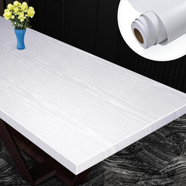 Adesivi per finestre 90 cm impermeabile con venature del legno PVC carta da parati rotolo autoadesivo decorazione carta di contatto porte armadio desktop mobili moderni