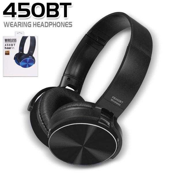 450BT Kabellose Kopfhörer, Bluetooth-Headset, Musik-Player, einziehbarer Kopfbügel, Surround-Stereo-Kopfhörer mit Mikrofon für PC, Smartphone, 1140089