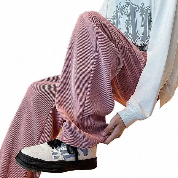 Pantaloni di velluto a coste rosa Abbigliamento da uomo Abbigliamento da lavoro Abbigliamento streetwear Pantaloni da uomo Novità Pantaloni sportivi da uomo Recensioni coreane Molti 2024 Nuovo K8Wt #