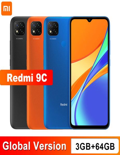 Nuova versione globale Xiaomi Redmi 9C Telefono cellulare 3GB RAM 64GB ROM MediaTek Helio G35 653 pollici 5000mAh 13MP Fotocamera Smartphone5877857