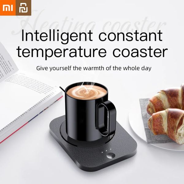 Ferramentas Xiaomi Youpin Cup Warmer Mug Aquecimento Coaster Coffee Milk Electric Beverage Warmer USB Ajustável Termostática Home Office Winter