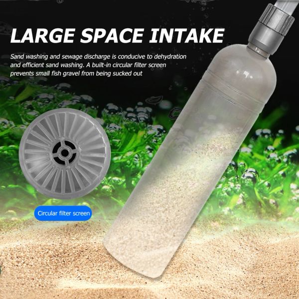 Werkzeuge Aquarium Aquarium Siphon Staubsauger Siphonpumpe Wasserwechsler Kiesfilter Reinigungszubehör