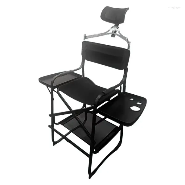 Dekoratif Figürinler Uzun yönetmenler sandalye ağır hizmet barı yükseklik katlama makyaj yastıklı koltuk yan masa ayak ayak istirahat ev veya