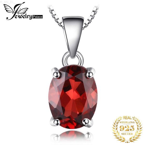 Kolye Kolyeleri JewelrypalacAce Doğal Garnet Ametist Citrine Peridot Mavi Topaz 925 Gümüş Gümüş Kolye Kolye Taş Takı NO Chainc24326