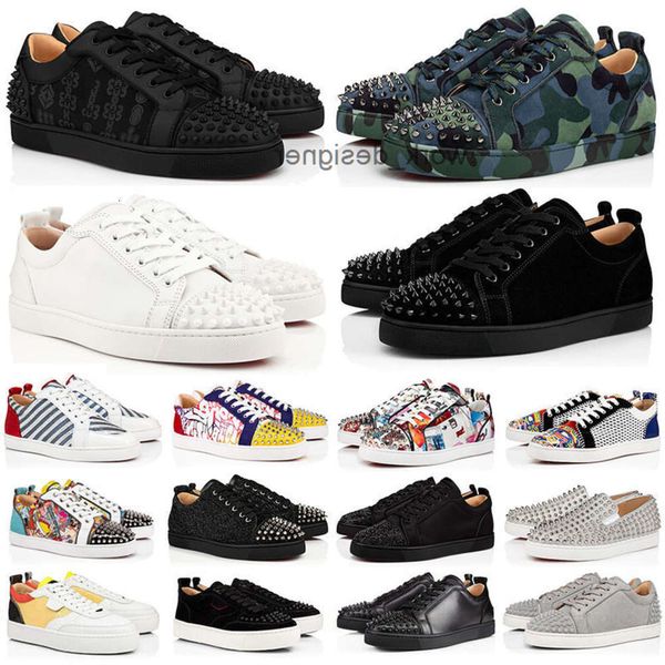 christiane loubiton louboutine christians louboutins Designer Low Dress Shoes Men Black White Camo Green Glitter Grey Rivets Leather Wildleder Mens Fash Вы 2ZWG