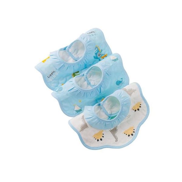 Lätzchen Spucktücher Sechslagiges Babylätzchen Baumwollgaze Blume Speicheltuch Neugeborene Jungen und Mädchen Spuckmilchtasche Drop Delivery Baby, Kind Ottah