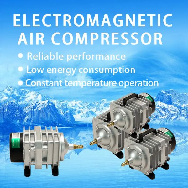 Zubehör 45 l/min 55 l/min 70 l/min HAILEA Elektromagnetischer Luftkompressor Aquarium-Sauerstoff-Luftpumpe Hydrokultur 6-Wege-Luftbelüfterpumpe