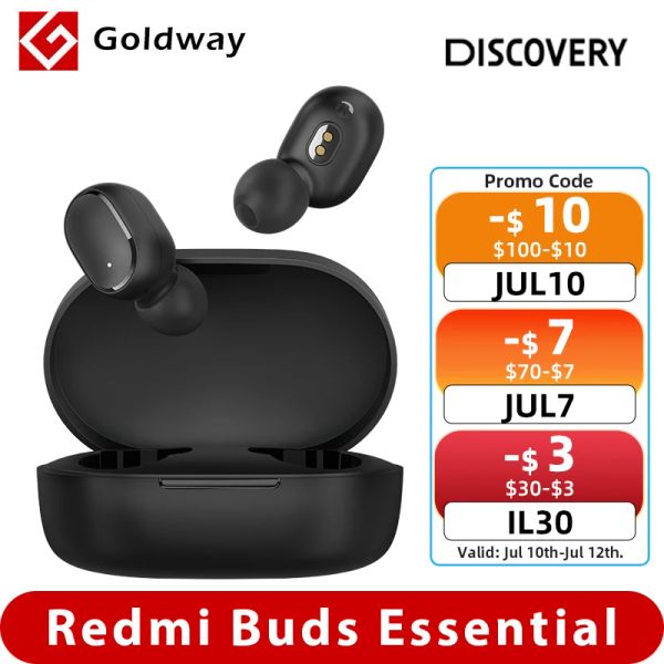 Kulaklıklar Xiaomi Redmi Buds Essential Tws Bluetooth 5.2 Kulaklık Kulaklığı IPX4 18 Saat Pil Ömrü Mi Ture Kablosuz Kulaklıklar Kalite Ses