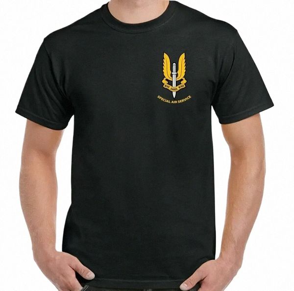 Мужская футболка SAS Специальная воздушная служба Элита британских вооруженных сил Тот, кто осмеливается, побеждает Мужские футболки Q3GM #