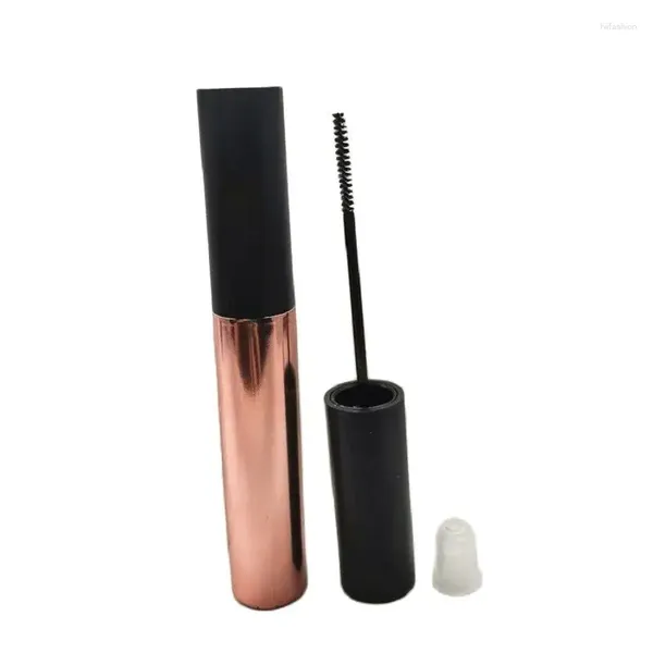 Bottiglie di stoccaggio Vuote 10ml Mascara Tubi per ciglia Coperchio nero opaco Pennello lungo e sottile Pennello per ciglia liquido Contenitore per imballaggio cosmetico