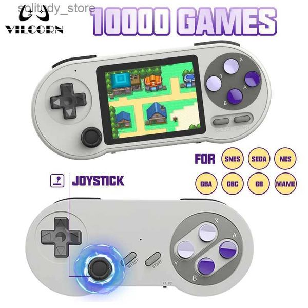 Tragbare Spielespieler SF2000 Retro-Handspielkonsole für Kinder I Drahtloser tragbarer Mini-Everdrive-Player für Gameboy SNES GBA Sega Q240326