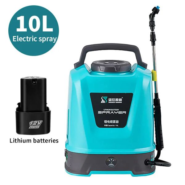 Pulverizadores 10L Pulverizador Elétrico Agrícola Desinfecção Automática Bateria de Lítio de Alta Tensão Medicina Pulverizador Ferramentas de Jardim