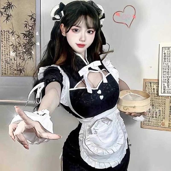 Cosplay Anime Kostüme Beliebter neuer Rollenspielstil Qipao Japanische Mädchenuniform Niedlicher Schmetterling Coffee Shop RollenspielC24321