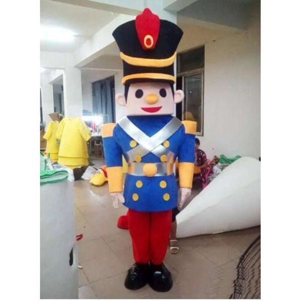 Trajes de mascote Halloween Natal Soldado Mascotte Cartoon Plush Fancy Dress Mascot Costume