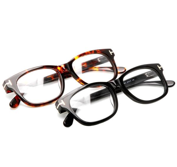 Platte große dicke Platte Schwarz Myopie Brille Rahmen TF5147018535360