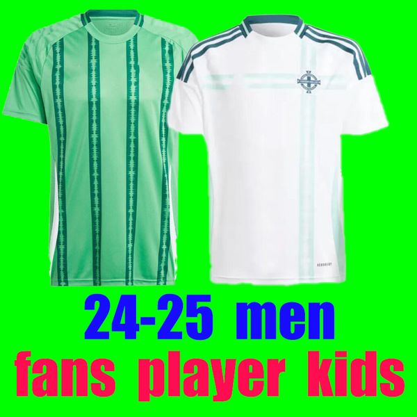 2024-2025 Irlanda do Norte MAGENNIS Tailândia Camisas de futebol 24 25 Away branco EVANS LEWIS Saville MCNAIR Ballard MAN KIDS Kits MULHERES camisa de futebol