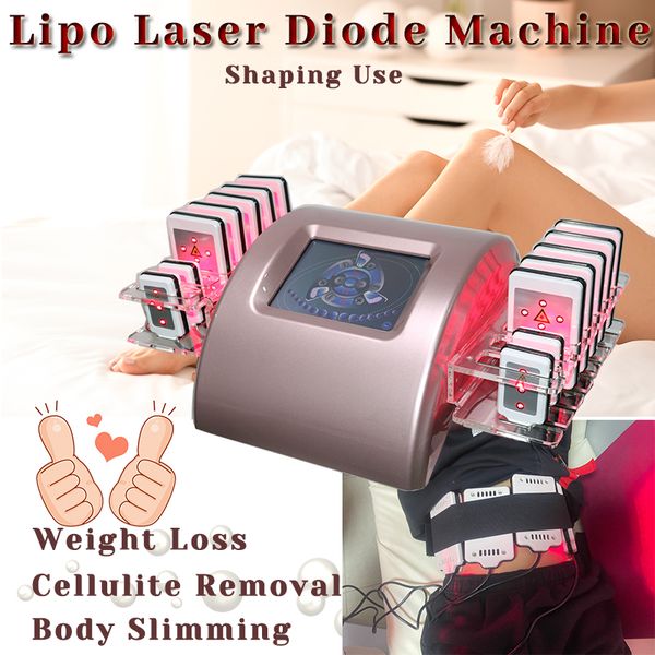 LIPO Lazer Makine Diyot 102pcs Diyot Işık Terapisi Kilo Kaybı Anında Selülit Kaldırma Gövde Çizgisi Yeniden Şekillendirme Önerilen Cihaz